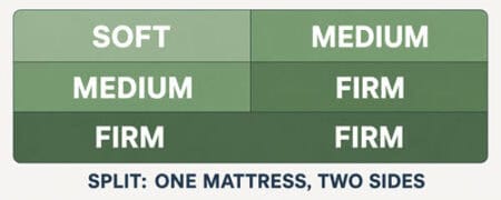 Popular - Split Mattress configurations