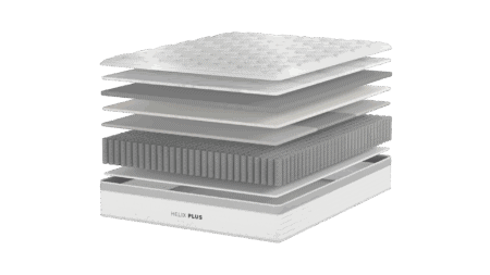 Layered mattress components showcasing memory foam, innerspring, and supportive layers for optimal comfort and durability. Perfect for mattress shopping and bedding comfort enthusiasts.