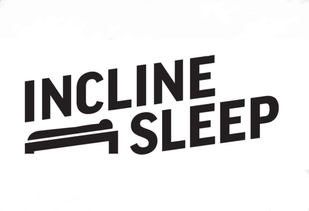 Incline Sleep logo featuring bold black text and a stylized mattress graphic, representing a mattress brand focused on quality sleep solutions.