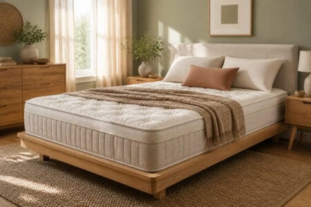 Geli Sova hybrid mattress with Geli Bead pressure-relief tubes and pocket coil support