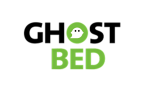 Ghost Bed logo featuring a ghost icon in a green circle, representing a brand popular for comfortable mattresses and sleep solutions.