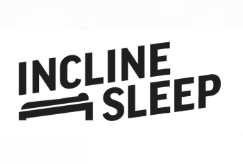 Incline Sleep logo featuring a stylized inclined mattress with bold text, representing a sleep system designed for comfort and health.