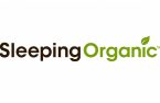 Sleeping Organic logo featuring the brand name with a green leaf accent, emphasizing organic and natural sleep products.